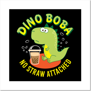 Dino Boba No Straw Attached Posters and Art